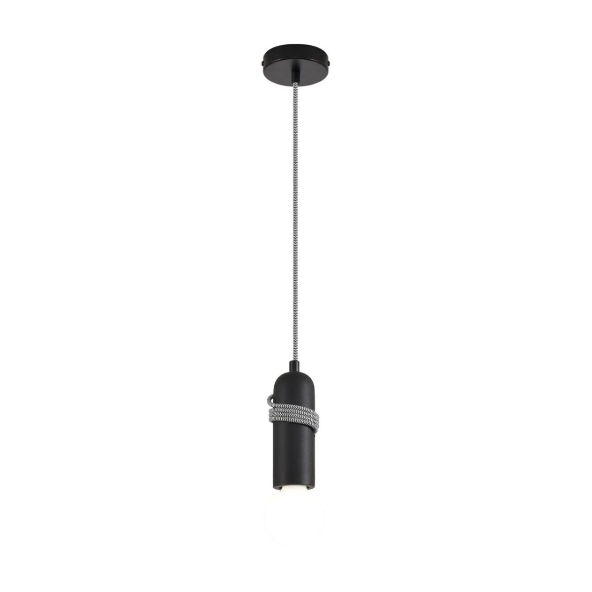 8364/1A ECO LN26 330 черный, металл/бетон Подвес E27 LED 10W 220V TESLA — изображение 3