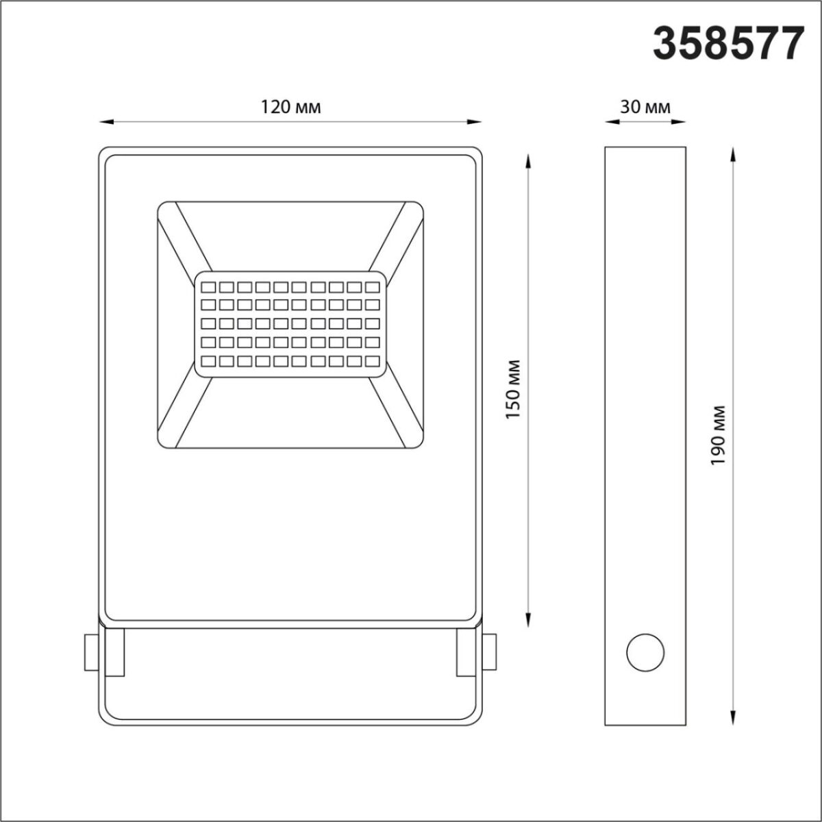 358577 STREET NT21 764 темно-серый Ландшафтный светильник (прожектор) IP66 LED 20W 4000K 100-300V ARMIN — изображение 2