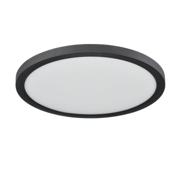 7788/24L MITRA LED SN 537 Светильник пластик/белый/черный LED 24Вт 3000/4000/6500К D300 IP44 CCT/датчик движения NEBULA BLACK