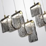 5106/52L L-VISION ODL26 549 брашинг/дымчатый металл/стекло Люстра линейная LED x 52W 4000K FLOW — изображение 3
