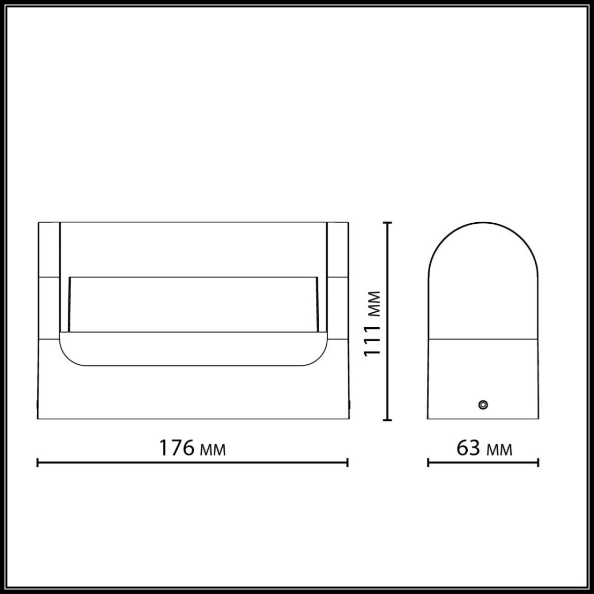 7118/12WL NATURE ODL25 667 Настенный светильник коричневый/металл IP65 LED 12W 450Лм 3000K 140° 220-240V TWINSET — изображение 2