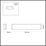 4295/30WL HIGHTECH ODL22 439 золотой/металл Настенный светильник IP20 LED 30W 2744Лм 3000K FRAMANT