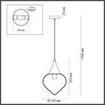 4949/1 PENDANT ODL22 401 хром/прозрачный/стекло Подвес E14 1*40W KESTA — изображение 2