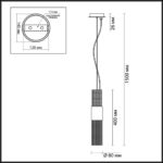 4631/1 HALL ODL20 421 серебристый/стекло/металл.цепочки Подвес G9 1*5W 220V PERLA — изображение 2