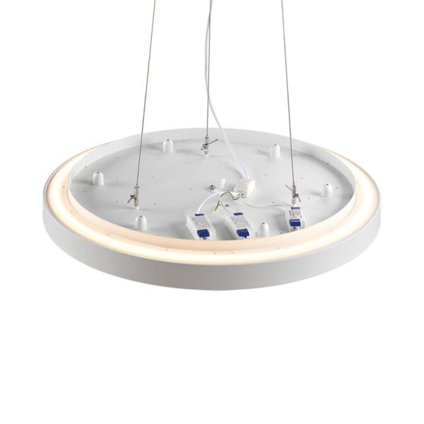 7755/92L MITRA LED SN 539 Светильник металл/акрил/белый LED (80Вт+12Вт) 3000K+3000K D800 IP20 подсветка QUASAR