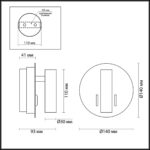 3912/9WL HIGHTECH ODL20 471 бел/металл Наст-й свет-к с лампой д/чтения с выкл LED 9W 3000K 220V BEAM — изображение 2