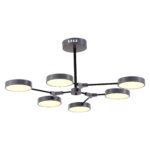 SLE6003-702-06 Светильник потолочный Серый, Черный/Серый LED 6*10W МОНТАНА — изображение 2