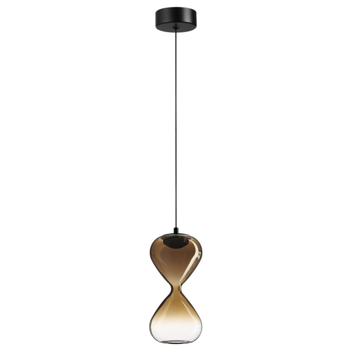af423eb1bf6db002a47f686d90741823 5094/4LA PENDANT ODL25 357 черный/золотой градиент/прозрачн./металл/стекло Подвес LED 4W 4000K 388Лм GLESSI — изображение 1