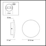 7072/6WL HIGHTECH ODL26 451 Настенный светильник бронзовый/акрил/металл IP20 LED 6W 336Лм 3000K 220-240V GALAXY (ВМЕСТО 3871/6WL)