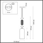 4861/1D CLASSIC ODL_EX22 131 золотой/раноцветн.керамика/стекло Подвес E14 1*40W 4861/1D CANDY — изображение 3