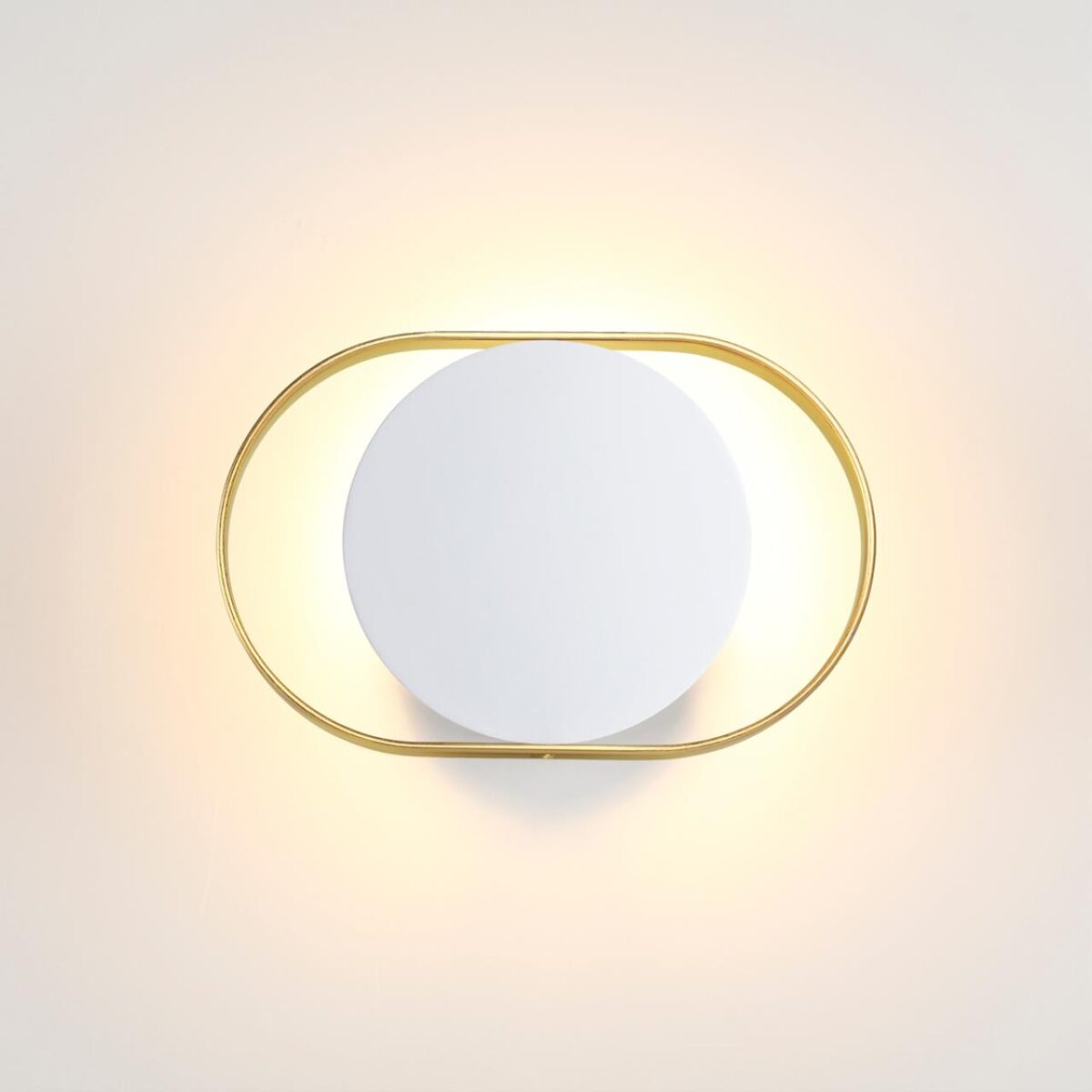 4246/7WW HIGHTECH ODL21 000 бел/золотист/металл Настенный светильник IP20 LED 7W 560Лм 3000K MONDY — изображение 3