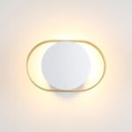 4246/7WW HIGHTECH ODL21 000 бел/золотист/металл Настенный светильник IP20 LED 7W 560Лм 3000K MONDY — изображение 3