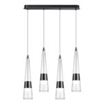 5044/42L L-VISION ODL24 000 глянц.темн.хром/прозрачный/металл/стекло Люстра LED 42W 3000K 4167Лм LUMP — изображение 3