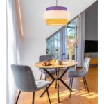 8281/4 MODERNI LN26 183 черный/фиолетовый/бежевый/желтый, металл/текстиль Светильник подвесной E14 4*40W 220V PALERMO — изображение 2