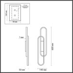 5610/37WL LEDIO LN26 449 черный Настенный светильник LED 37W 4000К 220V CLIPE — изображение 2