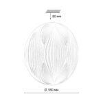 7686/DLN PALE SN 204 Светильник пластик/белый LED 48Вт 3000/4000/6000К D380 IP43 CCT HIMAR — изображение 2