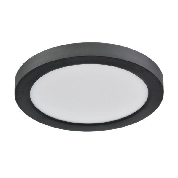 7788/12L MITRA LED SN 537 Светильник пластик/белый/черный LED 12Вт 3000/4000/6500К D170 IP44 CCT/датчик движения NEBULA BLACK