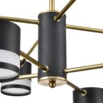 8240/8C COMFI LN26 239 черный/латунь, металл/акрил Люстра потолочная LED GX53 8*7W 220V LANIKA
