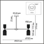 6586/16 MODERNI LN26 132 золото/прозрачный, металл/стекло Люстра подвесная E14 16*40W 220V KASSIA