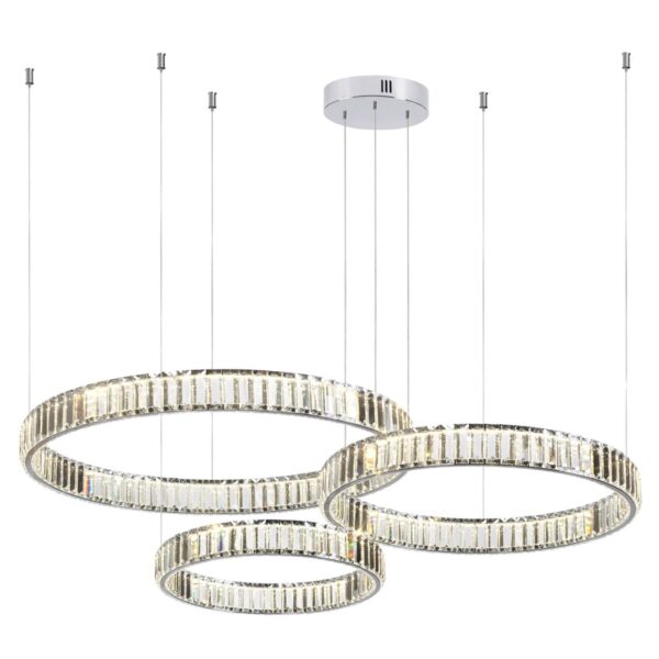 4930/36L L-VISION ODL24 591 хром/прозрачный металл/хрусталь Люстра LED 36W 4000K 4280Лм VEKIA