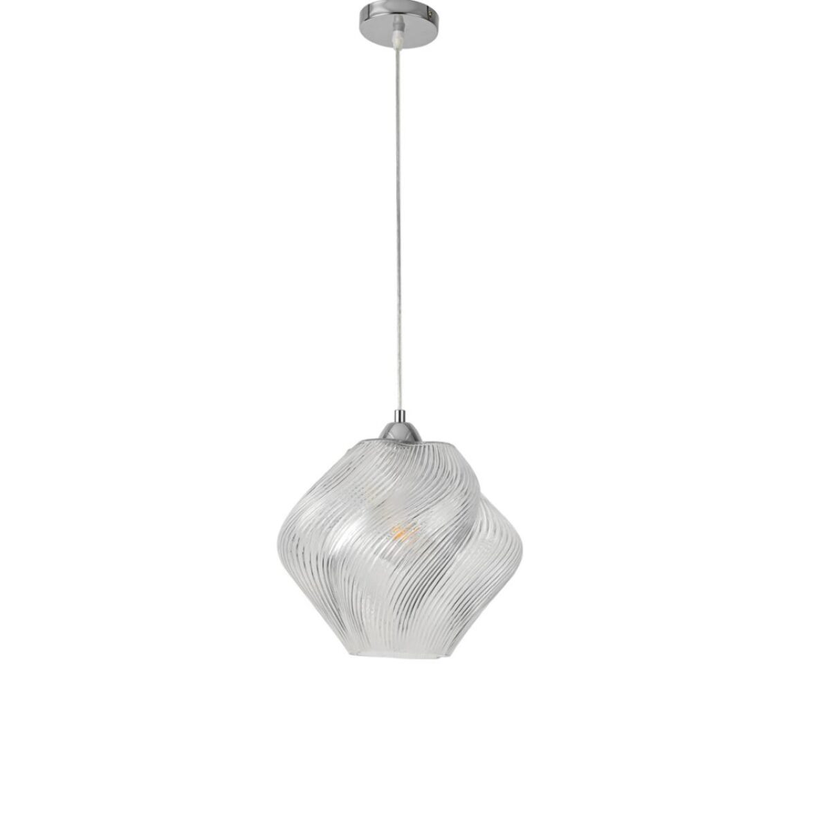 8288/1A MODERNI LN26 371 хром/прозрачный, металл/стекло Подвес E27 1*60W 220V TIDE — изображение 1