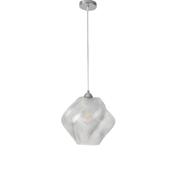 8288/1A MODERNI LN26 371 хром/прозрачный, металл/стекло Подвес E27 1*60W 220V TIDE