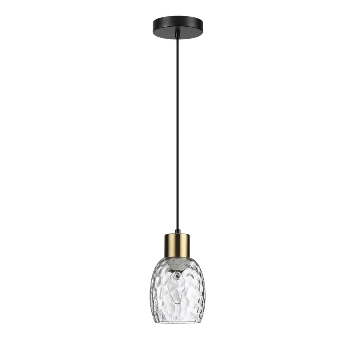 c2c25bb702067800c46f6289a45d85f4 6562/1A MODERNI LN26 197 черный, золотой/прозрачный/металл/стекло Подвес E27 1*40W 220V ICE — изображение 1