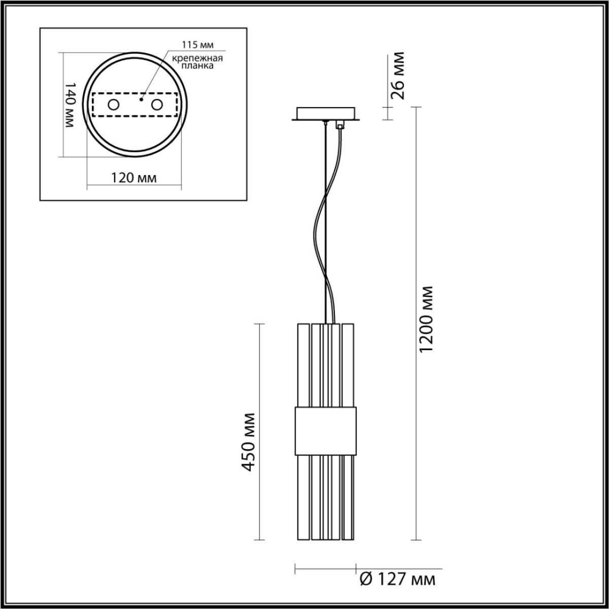 4786/2 HALL ODL21 420 золото/металл/стекло Подвес E14 2*40W VIKETA — изображение 2