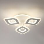 8255/62CL LEDIO LN 000 белый, металл/акрил Светильник потолочный с ПДУ LED 62W+подсветка 220V VIKKI