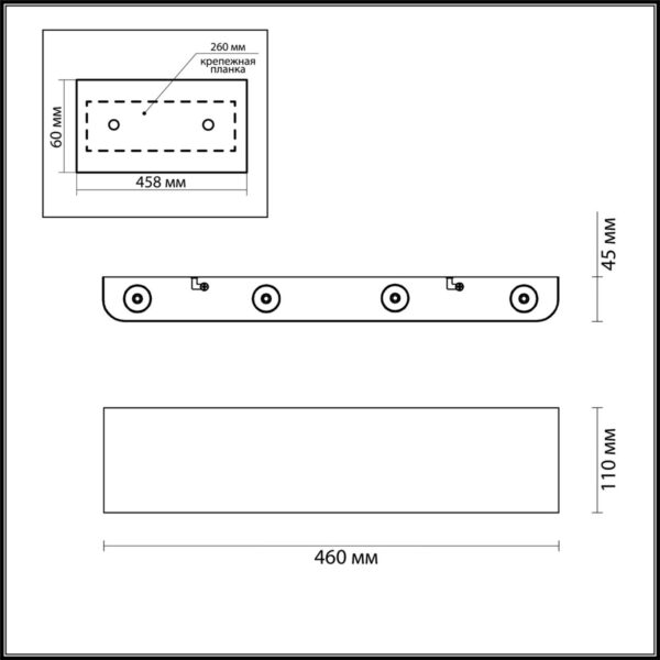 3893/8WL HIGHTECH ODL20 000 золотистый/металл Настенный светильник LED 3000K 8W 220V MAGNUM