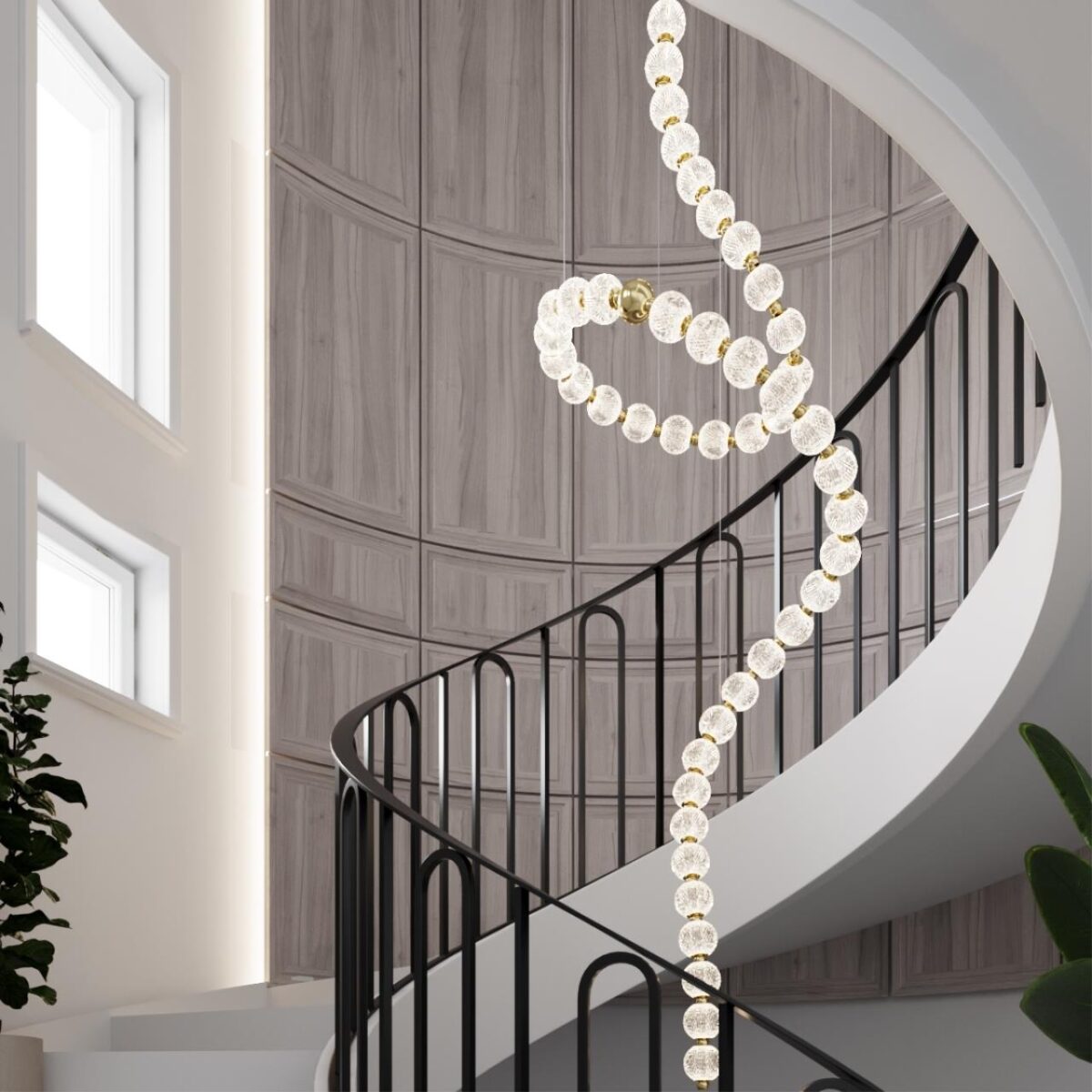 5008/132L L-VISION ODL23 579 золотой/прозрачный/металл/акрил Люстра LED 132W 4000K 6600Лм CRYSTAL — изображение 2