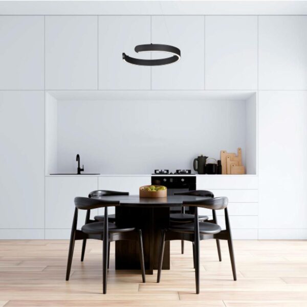 6534/28L LEDIO LN26 265 чёрный Светильник подвесной LED 28W  3000/4000/6000К 220V INDIE