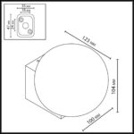 7124/1WA NATURE ODL25 671 Фасадный светильник белый/стекло/металл IP54 LED 1*G9 LED*5W 220-240V VIVA — изображение 2
