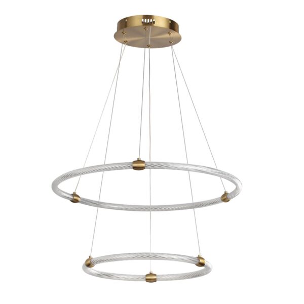 8010/50L LEDIO LN25 000 золото/прозрачный, металл/акрилл Подвесной светильник LED 50W 220V 4000K TWINKLE