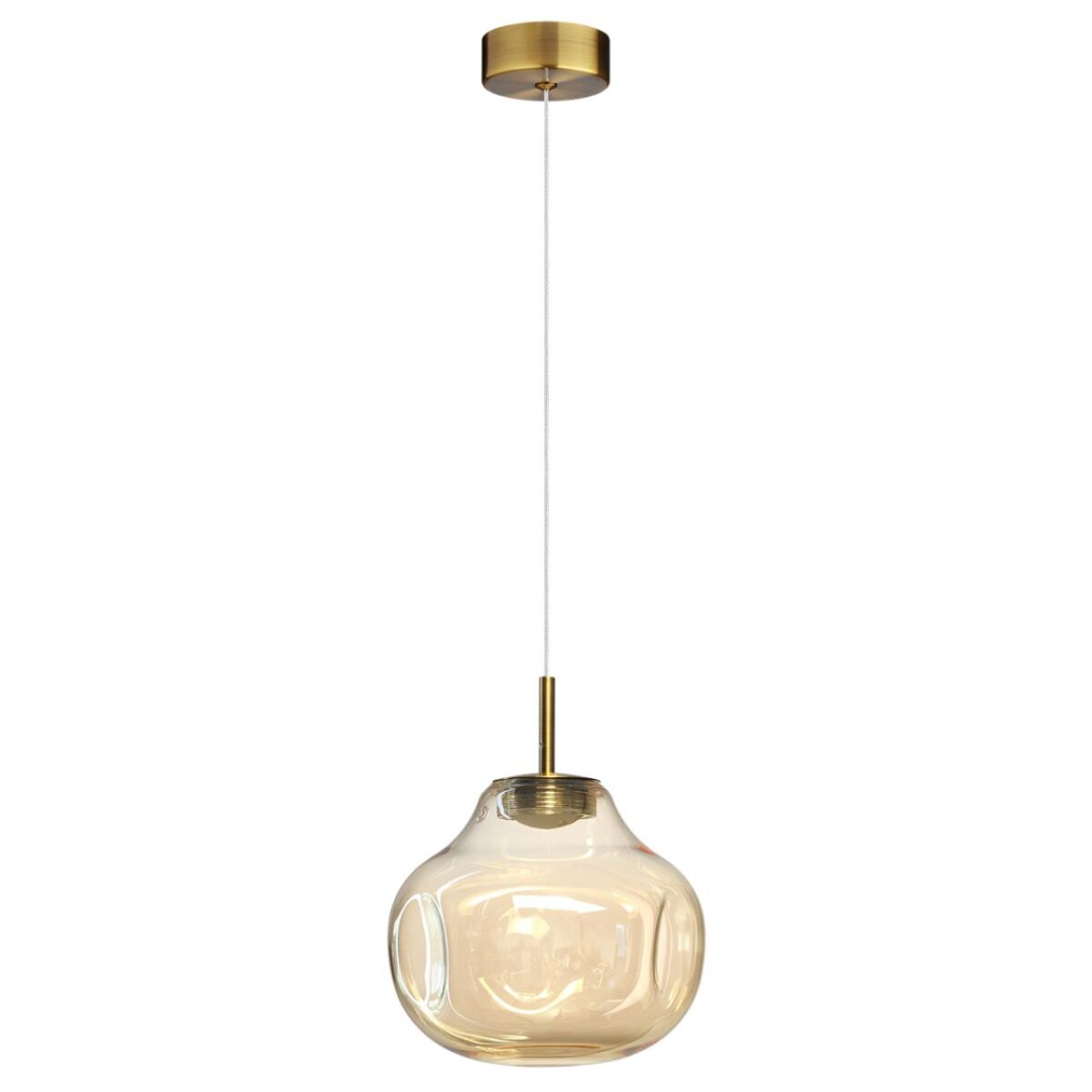 dd891762eae4ec825771e5af4c0b3e86 5097/4L PENDANT ODL25 363 античн.бронза/янтарный/металл/стекло Подвес LED 4W 4000K 388Лм VASO — изображение 1