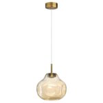 5097/4L PENDANT ODL25 363 античн.бронза/янтарный/металл/стекло Подвес LED 4W 4000K 388Лм VASO