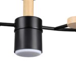 8194/5C COMFI LN26 335 черный, металл/дерево/пластик Потолочный светильник LED GX53 5*9W 220V CRYPTO — изображение 2