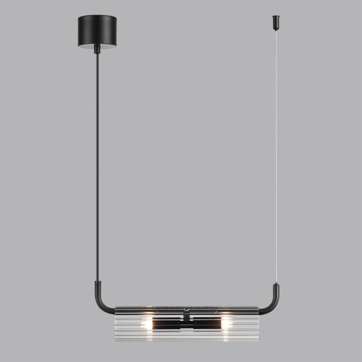 6561/2 SUSPENTIONI LN26 284 черный/прозрачный/металл/стекло Подвес G9 2*20W 220V TORONTO — изображение 3