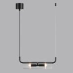 6561/2 SUSPENTIONI LN26 284 черный/прозрачный/металл/стекло Подвес G9 2*20W 220V TORONTO — изображение 3