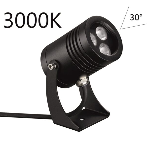 6648/6WA3 NATURE ODL25 687 черный/металл Фасадный поворотный светильник на 360° IP67 LED CREE 6W 3000K 30° AC85-265V STIMA