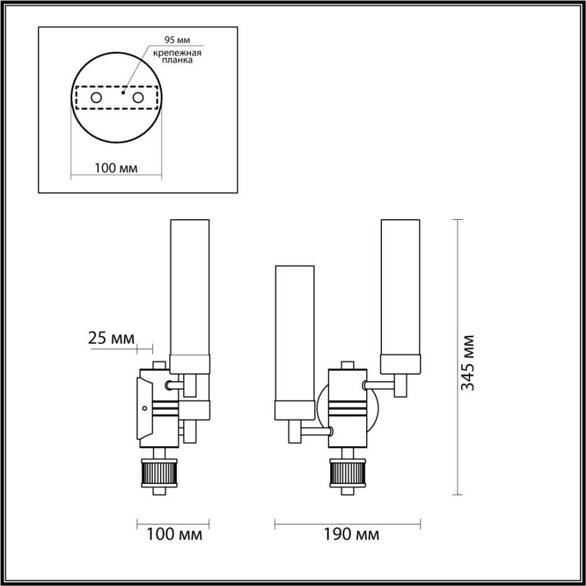 5274/2W CLASSI LN26 101 золотой Бра E14 2*40W 220V KAMILLA — изображение 2