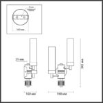 5274/2W CLASSI LN26 101 золотой Бра E14 2*40W 220V KAMILLA — изображение 2