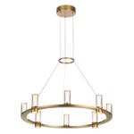 7144/55L HIGHTECH ODL26 515 Подвесной светильник античная бронза/акрилл/металл IP20 LED 45W 4260Лм 3000K 180° 220V DEFANCE — изображение 2
