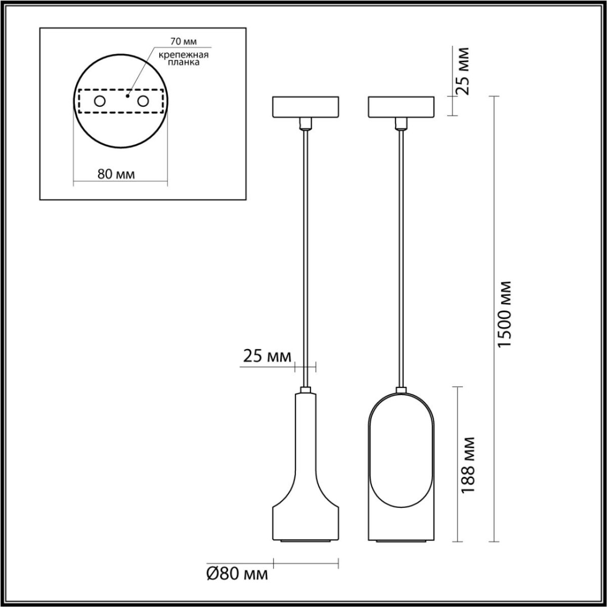 7010/1B L-VISION ODL25 193 Подвесной светильник серый/керамогранит IP20 LED 1*5W 3000K 220V PIETRA — изображение 3