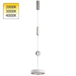 5451/32L L-VISION ODL_EX26 017 белый/никель/металл/керамика/хрусталь/акрил Подвес LED 32W 2000К/3000K/4000K RIVIERA
