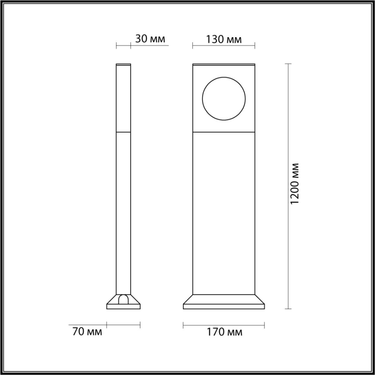 6653/10GA NATURE ODL24 000 черный/металл Уличный светильник IP65 LED 4000K AC85-265V COMO — изображение 3