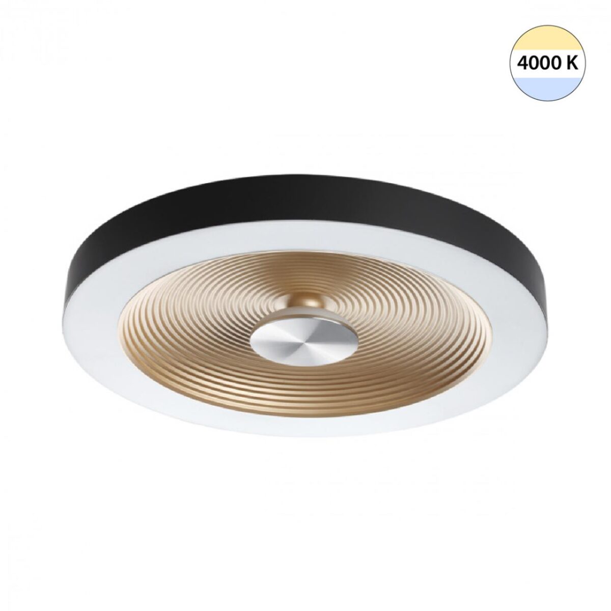 7753/25L MITRA LED SN 535 Светильник пластик/белый/черный/золотой LED 25Вт 4000K D400 IP54 QUANTUM — изображение 1