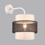 8002/1W MODERNI LN25 000 белый, черный металл/металл, текстиль Бра Е27 60W 220V ANIMAISA — изображение 3