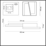 5242/72CL LEDIO LN26 289 белый, черный, серый Люстра потолочная с ПДУ LED 72W 3000-6000К 220V TARO — изображение 2