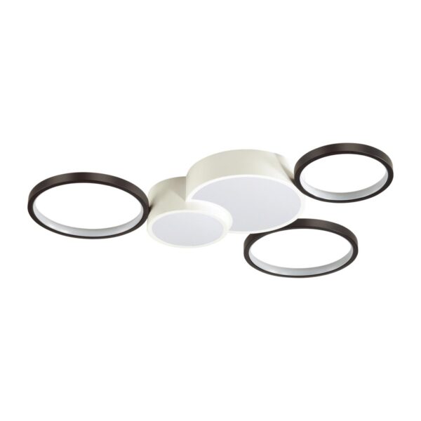 5253/80CL LEDIO LN26 291 белый, черный Люстра потолочная диммир. с ДУ LED 80W 220V NORBERT